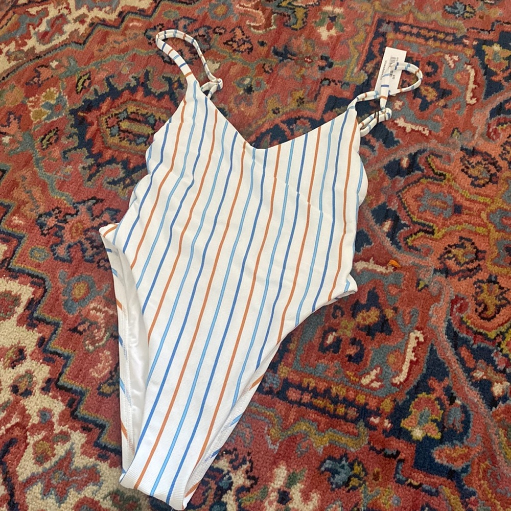 VITAMIN A ONE PIECE STRIPED NWT Swim bikini